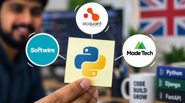 Python development companies in the UK compared, including Acquaint Softtech